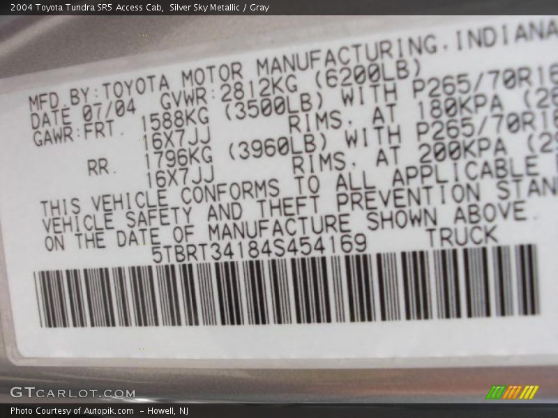 Silver Sky Metallic / Gray 2004 Toyota Tundra SR5 Access Cab