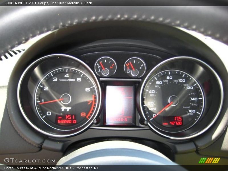 Ice Silver Metallic / Black 2008 Audi TT 2.0T Coupe