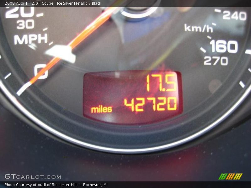Ice Silver Metallic / Black 2008 Audi TT 2.0T Coupe