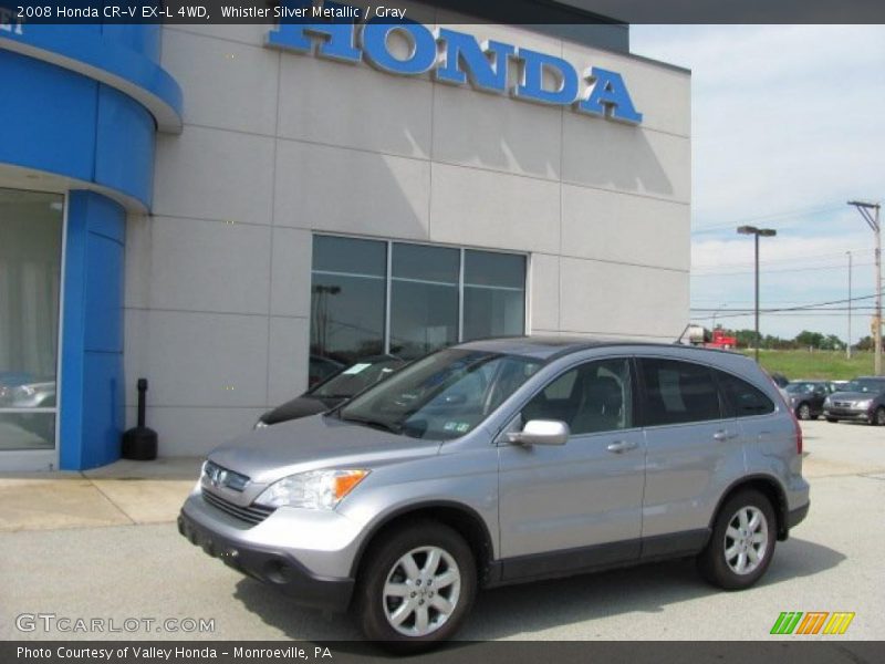 Whistler Silver Metallic / Gray 2008 Honda CR-V EX-L 4WD