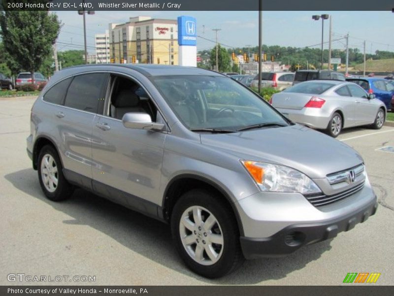 Whistler Silver Metallic / Gray 2008 Honda CR-V EX-L 4WD