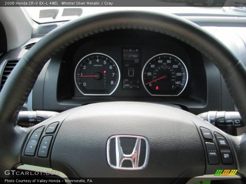 Whistler Silver Metallic / Gray 2008 Honda CR-V EX-L 4WD