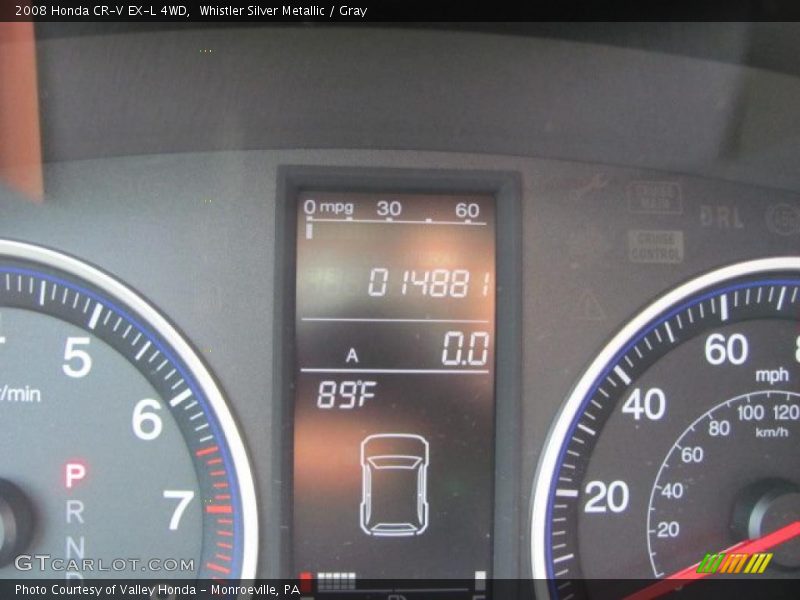 Whistler Silver Metallic / Gray 2008 Honda CR-V EX-L 4WD