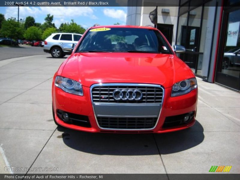 Brilliant Red / Black/Black 2008 Audi S4 4.2 quattro Avant