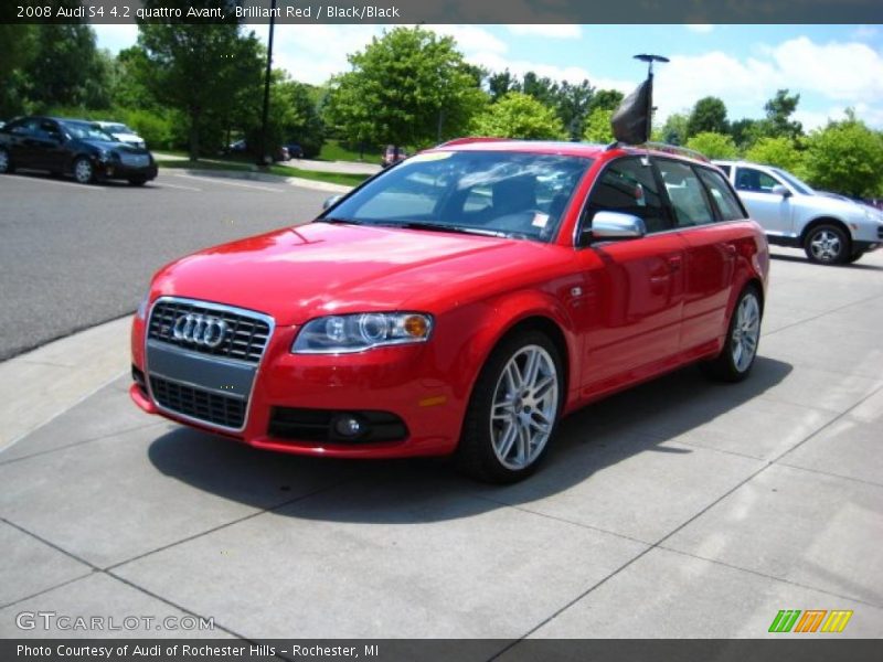 Brilliant Red / Black/Black 2008 Audi S4 4.2 quattro Avant