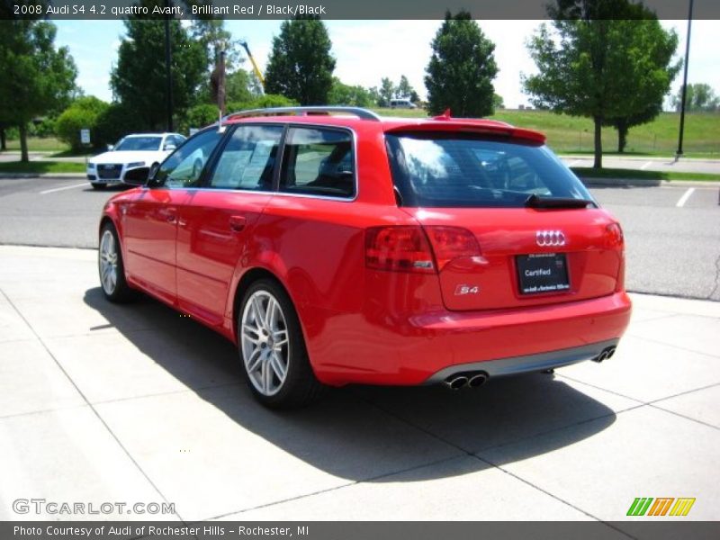 Brilliant Red / Black/Black 2008 Audi S4 4.2 quattro Avant