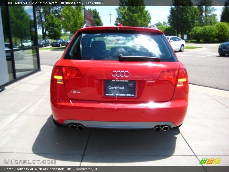 Brilliant Red / Black/Black 2008 Audi S4 4.2 quattro Avant