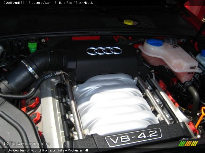 Brilliant Red / Black/Black 2008 Audi S4 4.2 quattro Avant
