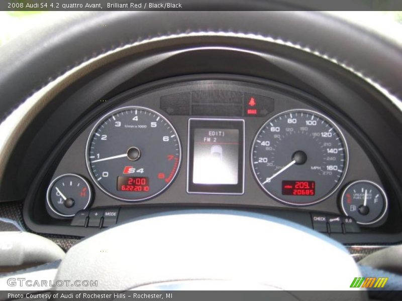 Brilliant Red / Black/Black 2008 Audi S4 4.2 quattro Avant