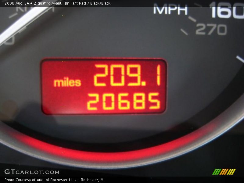Brilliant Red / Black/Black 2008 Audi S4 4.2 quattro Avant