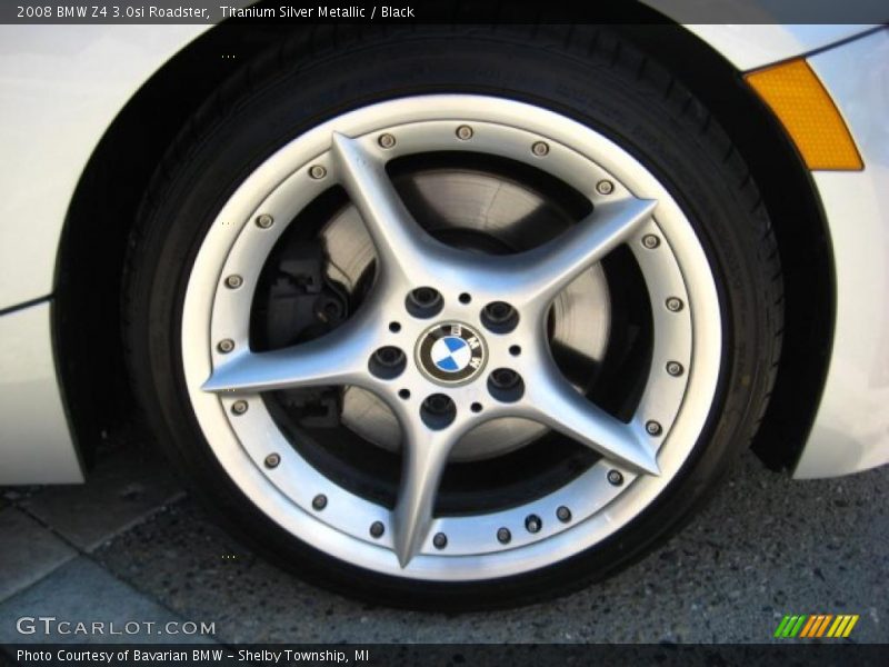 Titanium Silver Metallic / Black 2008 BMW Z4 3.0si Roadster