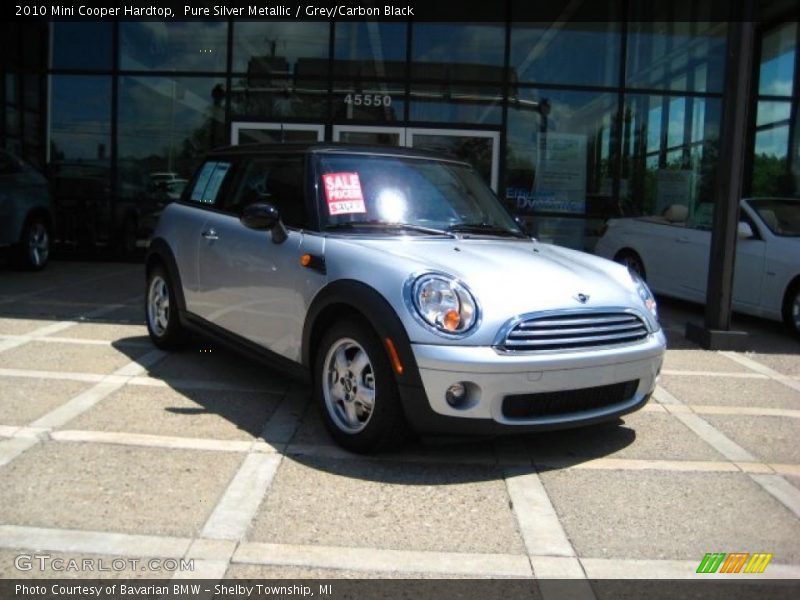 Pure Silver Metallic / Grey/Carbon Black 2010 Mini Cooper Hardtop