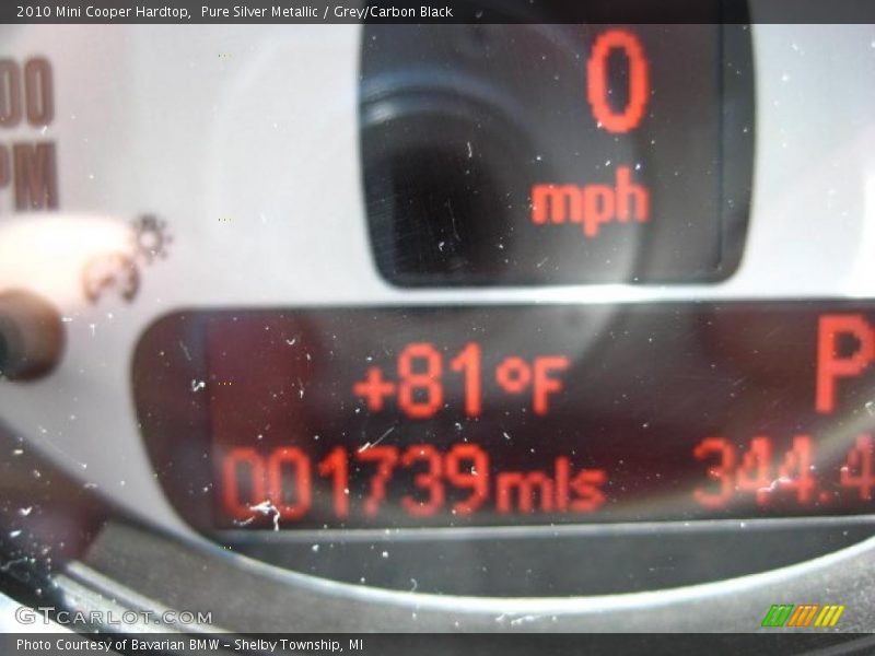 Pure Silver Metallic / Grey/Carbon Black 2010 Mini Cooper Hardtop