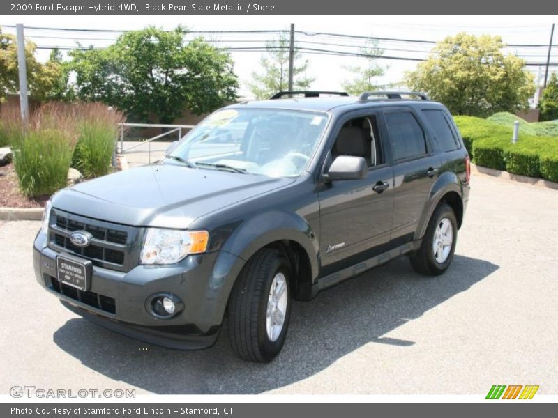 Black Pearl Slate Metallic / Stone 2009 Ford Escape Hybrid 4WD