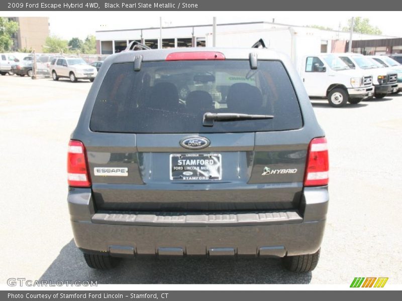 Black Pearl Slate Metallic / Stone 2009 Ford Escape Hybrid 4WD