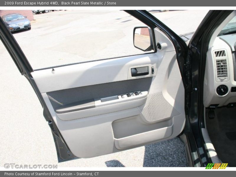 Black Pearl Slate Metallic / Stone 2009 Ford Escape Hybrid 4WD