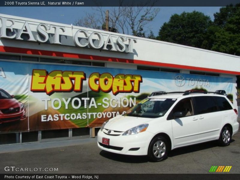 Natural White / Fawn 2008 Toyota Sienna LE