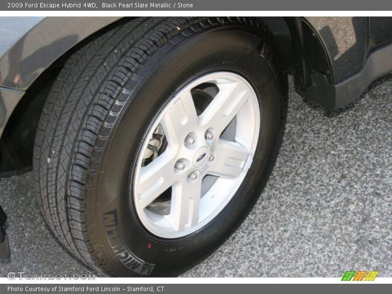 Black Pearl Slate Metallic / Stone 2009 Ford Escape Hybrid 4WD