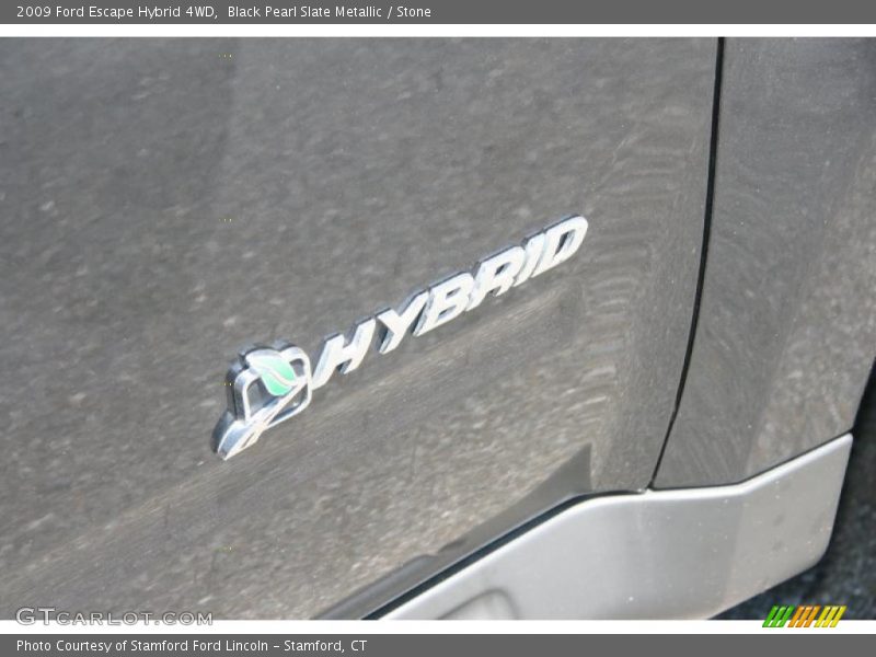 Black Pearl Slate Metallic / Stone 2009 Ford Escape Hybrid 4WD