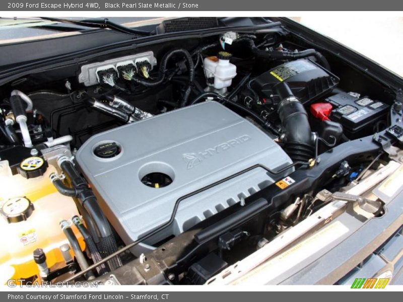 Black Pearl Slate Metallic / Stone 2009 Ford Escape Hybrid 4WD