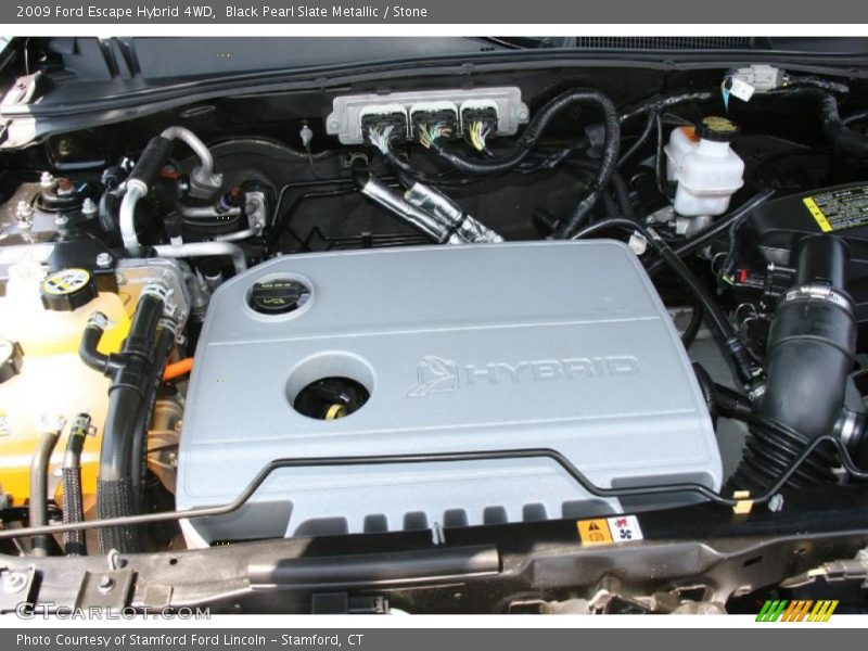 Black Pearl Slate Metallic / Stone 2009 Ford Escape Hybrid 4WD