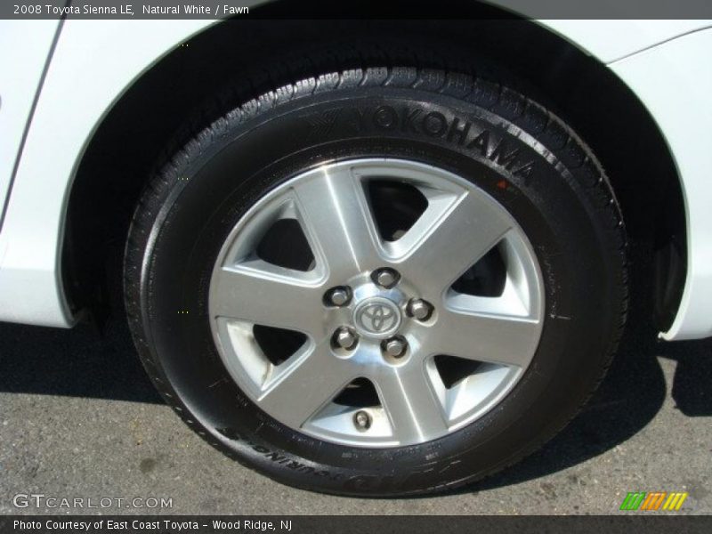Natural White / Fawn 2008 Toyota Sienna LE