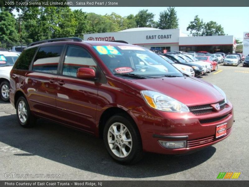 Salsa Red Pearl / Stone 2005 Toyota Sienna XLE Limited AWD