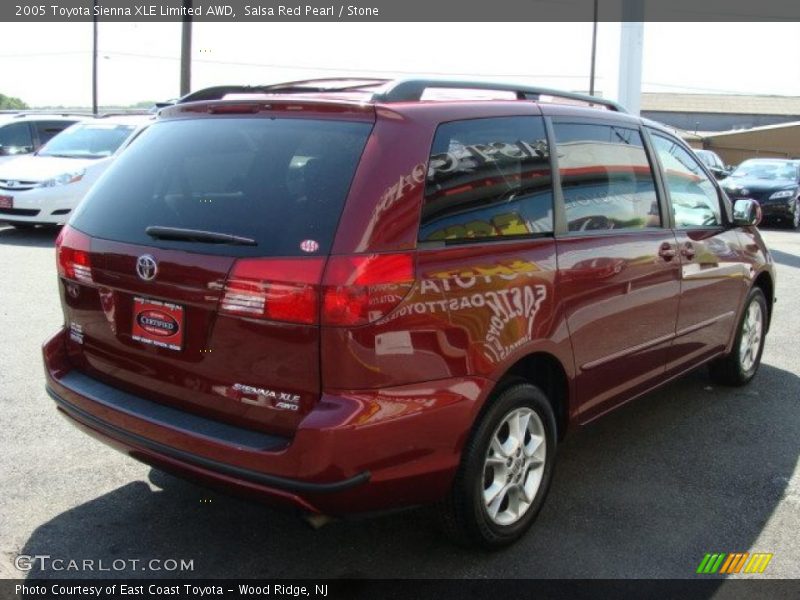 Salsa Red Pearl / Stone 2005 Toyota Sienna XLE Limited AWD