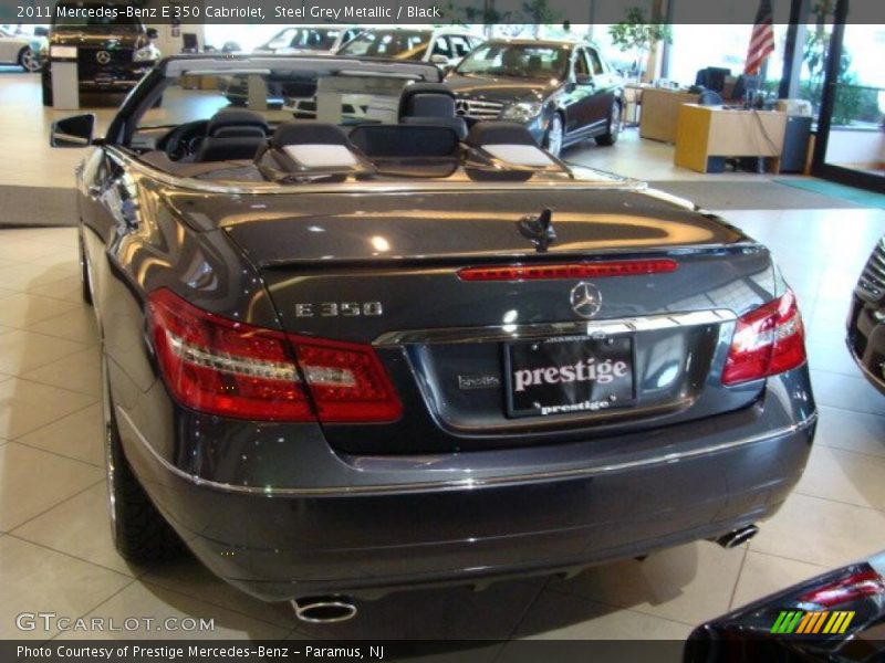 Steel Grey Metallic / Black 2011 Mercedes-Benz E 350 Cabriolet