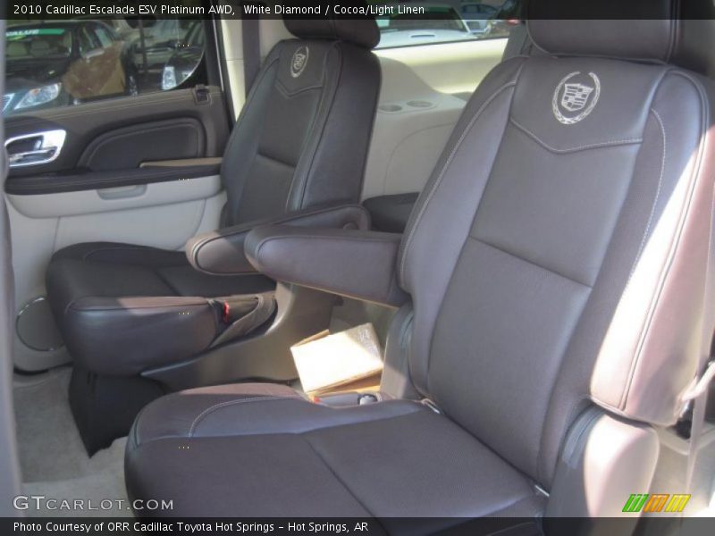 White Diamond / Cocoa/Light Linen 2010 Cadillac Escalade ESV Platinum AWD