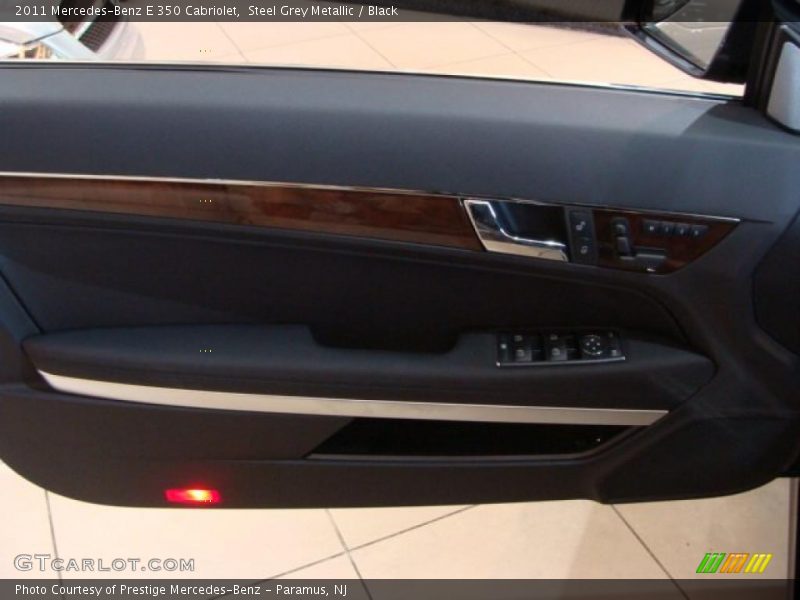 Steel Grey Metallic / Black 2011 Mercedes-Benz E 350 Cabriolet