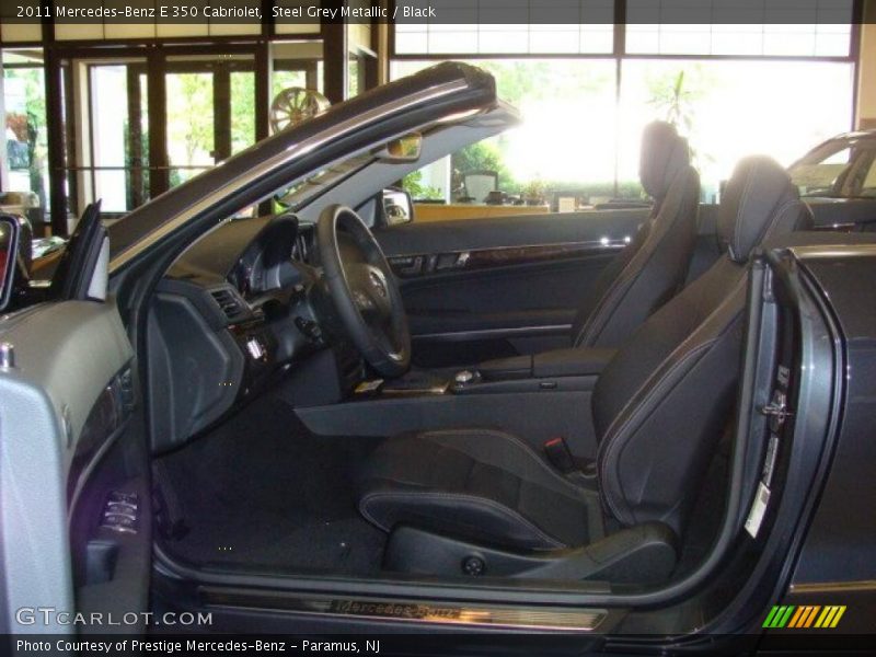 Steel Grey Metallic / Black 2011 Mercedes-Benz E 350 Cabriolet