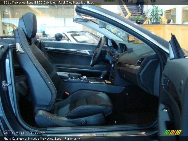 Steel Grey Metallic / Black 2011 Mercedes-Benz E 350 Cabriolet