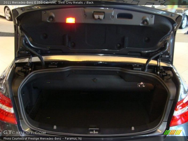 Steel Grey Metallic / Black 2011 Mercedes-Benz E 350 Cabriolet