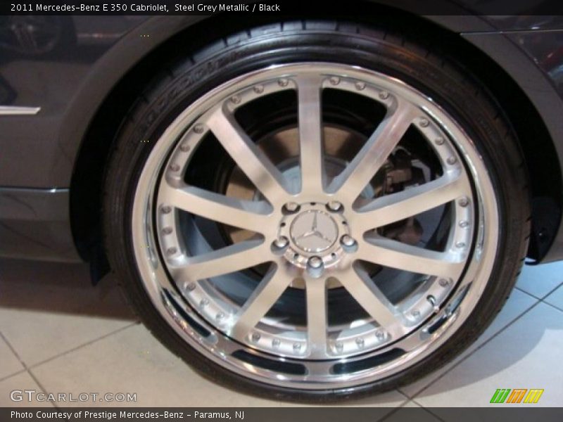 Steel Grey Metallic / Black 2011 Mercedes-Benz E 350 Cabriolet