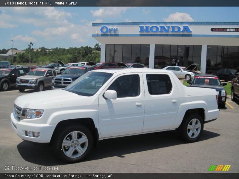 White / Gray 2010 Honda Ridgeline RTL