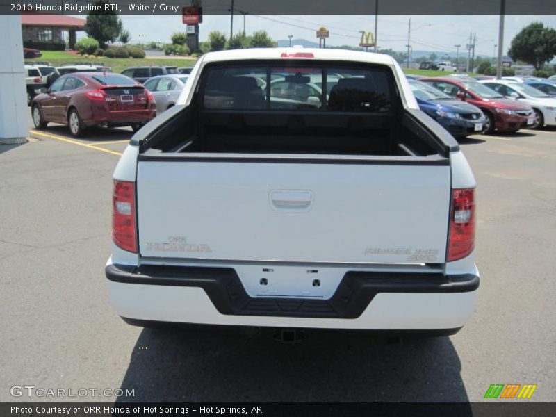 White / Gray 2010 Honda Ridgeline RTL