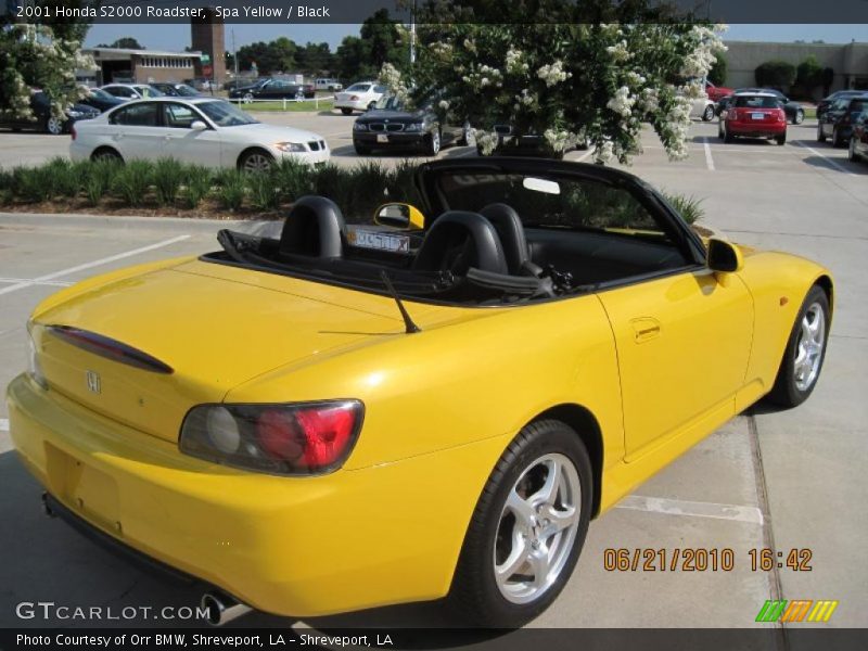 Spa Yellow / Black 2001 Honda S2000 Roadster
