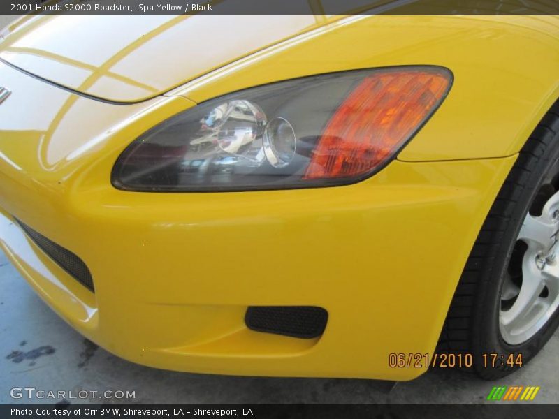 Spa Yellow / Black 2001 Honda S2000 Roadster
