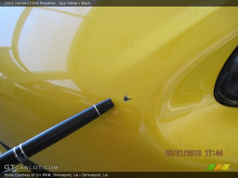 Spa Yellow / Black 2001 Honda S2000 Roadster