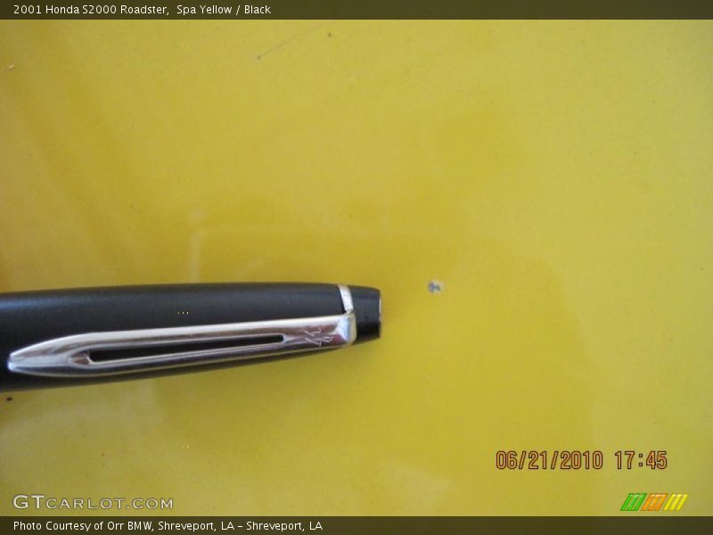 Spa Yellow / Black 2001 Honda S2000 Roadster