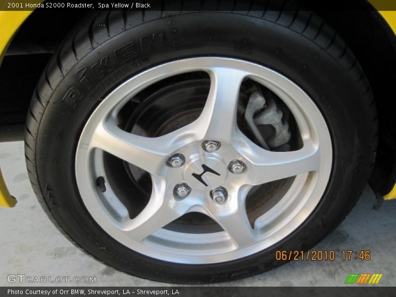 Spa Yellow / Black 2001 Honda S2000 Roadster