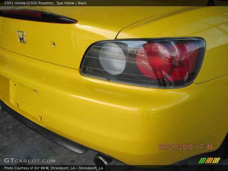 Spa Yellow / Black 2001 Honda S2000 Roadster
