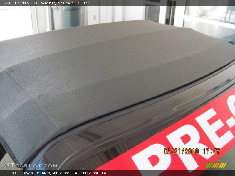 Spa Yellow / Black 2001 Honda S2000 Roadster