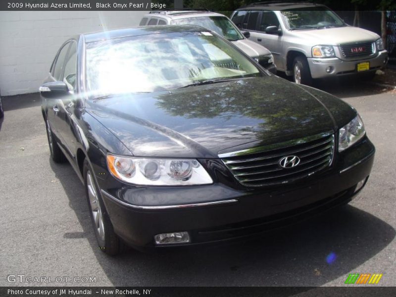 Black Onyx Pearl / Beige 2009 Hyundai Azera Limited