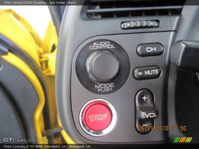 Spa Yellow / Black 2001 Honda S2000 Roadster