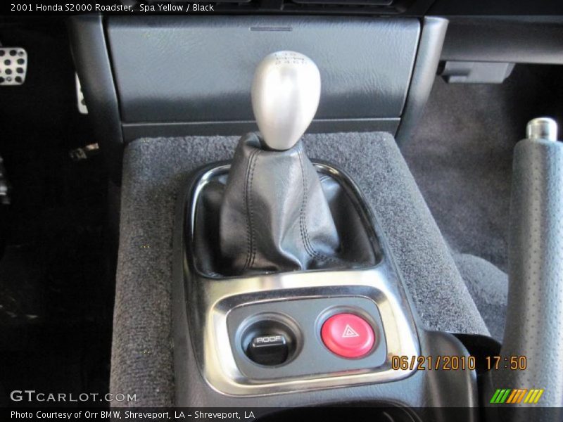 Spa Yellow / Black 2001 Honda S2000 Roadster