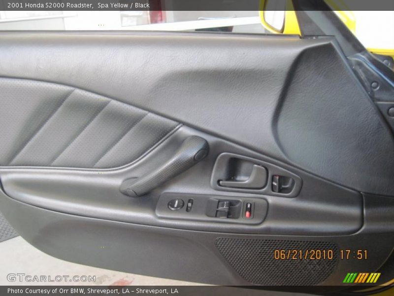 Spa Yellow / Black 2001 Honda S2000 Roadster