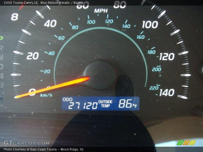 Blue Ribbon Metallic / Bisque 2009 Toyota Camry LE