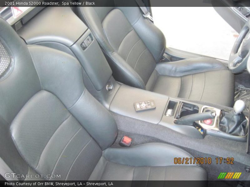 Spa Yellow / Black 2001 Honda S2000 Roadster